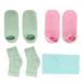 Qukaim Spa Socks Moisturizing Gel Socks and Neck Wrap Set for Home Beauty Salon Spa Socks for Moisturizing Dry Skin Cracked Heels and Cuticles