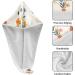 Super Absorbent Hair Towel 2 Pack | Quick Dry Hair Turbans with Button Twisty Wrap | Beautiful Bouquets Design for Women & Girls - Buy Online on GoSupps.com