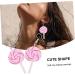 VALICLUD 8 Pcs Rainbow Lollipop Earrings Kids Hoop Earrings for Girls Cute Earrings Post Earrings for Women Ornament Earrings for Women Candy Dangle Earrings Charm Personality Miss 3X5.3CMx2pcs Assorted Color 3x2pcs - Buy Online on GoSupps.com