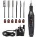 Electric Nail File for Thick Toe Nails Electric Nail Drill Nail Files Professional Adjustable Speed Electric Nail Drill Portable Nail Drill for Gel Nails with 6 Drill Bits Sanding Bands Beginner