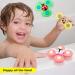 Suction Toys for Baby: 3PC Bath Toys with Rotation Suction Cup for Dining Table, Bathing, Traveling - Buy Online on GoSupps.com