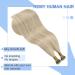 Youngsee Nano Ring Extensions | Real Hair Ash Blonde 35cm | Remy Hair 50g #18/613 | Quality Nano Hair Extensions - Buy Online on GoSupps.com