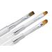Premium Design Gel Brush Set Nail Design Fine Hair Brush Set - Pack of 3