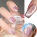 Jelly Cat Eye Gel Nail Polish Pink Glitter Crystal Gel Polish Glitter Pink Magnetic Nail Polish Soak Off UV/LED Sparkle Shiny Holographic Cat Eye Gel Polish for Nail Art Manicure Salon DIY at Home - Buy Online on GoSupps.com