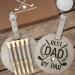Father s Day Gifts - Dad Golf Bag Tag with 5 Tees Set, Best Dad By Par, 3-1/4 inch Golf Tees Bulk for Fathers, Funny Birthday Gift from Daughter Son Kids, Christmas Stocking Stuffers Ideas for Men Gray