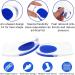 Silicone Heel Cups for Cracked Heels - 4 Pack Comfort Cushions for Plantar Fasciitis & Heel Pain Relief | WLLHYF - Buy Online on GoSupps.com