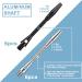 24Pc Aluminum Dart Shafts Set w/ O Rings & Sharpener - Black/Silver - Buy Online on GoSupps.com