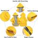 Waterproof Dog Raincoat with Hood for Small Medium Dogs - Yellow, Size Medium (Chest 24) - Reflective Strap, Storage Pocket, Harness Hole - Buy Online on GoSupps.com