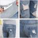 Xiedeai Maternity Jeans for Women - High Waist Over Bump Trouser, Casual Ripped Denim Pants - M Blue - Buy Online on GoSupps.com