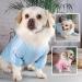 Dog Sweater for Small Dogs | Cute Light Blue Cotton Hoodie for Puppies & Cats - Warm Pullover Coat - Buy Online on GoSupps.com