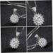ABOOFAN 1pc Sun Petal Pendant Diamond Choker Necklace Rhienestone Necklace Crafts Making Material Alloy - Buy Online on GoSupps.com
