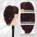 Buy BARSDAR Burgundy Hair Extensions | 30cm Curly Wavy Synthetic Hair Parts for Women - Multi-Layered Dark Burgundy Clip-In - Buy Online on GoSupps.com