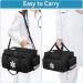 Jamiukro Big First Aid Bag | Empty Emergency Nurse Punch & Medication Travel Bag | Black Medical Storage Solution - Buy Online on GoSupps.com