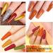 Yueshop Gel Nail Polishes- 10 Pcs Orange Yellow Green Red Glitter Gel Polish Set Soak off UV LED Nail Lamp Gel Nail Kit Gel Nail Varnish Nail Art DIY New Year Gift Autumn Leaves - Buy Online on GoSupps.com