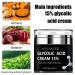 Glycolic Acid Cream 15% - Lifting & Firming Hydrating Moisturizer for Dark Spots & Fine Lines - 50g/1.7oz Exfoliating Pore Treatment - Buy Online on GoSupps.com