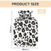 Black Brown Leopard Hot Water Bottle with Cover - 2L Pain Relief & Period Cramp Heating Pad - Buy Online on GoSupps.com