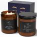 TRINIDa 2 Wicks Large Sleep Candle for Men Scented Candles Long Burning 100 Hours(14.2 oz) Candle Gift Set for Anxiety Relief & Promotes Sleep Anniversary Birthday Bath Relaxation Gifts for Men Sleep Candle Gifts for Men(large)