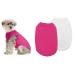 Yaodhaod Cotton Dog clothing single-colored dogs T-shirts clothing sun protection dog cotton shirts soft and breathable dog frames fit for small medium dog cat (white / pink XL) XL white / pink