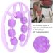 U-Shape Trigger Point Massage Roller - 7-Wheel Muscle Relief for Thighs Calves and Arms - Handmade for Sore Muscle Recovery - Buy Online on GoSupps.com