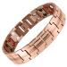 WELMAG WM Magnetic Bracelet for Men Double Row 4 Elements Classic Design Titanium Stainless Steel Magnetic Bracelets Adjustable Length With Sizing Tool Halloween Jewelry Gift(Rose Gold)