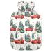 Heat bottle with reference in the retro truck tree Christmas motif hot water bottle for pain relief water heating pillows hot packs for menstrual difficulties 1 L 1l