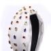 NVENF 4th of July Crystal Beaded Headbands for Women - Flag Color Wide Knot Headband - Summer Fashion Headpiece - Buy Online on GoSupps.com