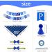 AOT Dog Birthday Party Supplies Plaid Cute Doggy Bandana Set with Happy Birthday Banner Cap Bowtie Birthday Number Puppy Birthday Outfits for Small Medium Dogs Pets Medium BLUE - Buy Online on GoSupps.com