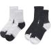 Well Fit Diabetic Half Cushion Quarter Socks - 2 Pairs Gray-Black (Size 10-13) | Comfort & Support for Diabetic Feet - Buy Online on GoSupps.com