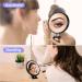 MIYADIVA 6 Inch 20X Magnifying Hand Mirror with Handle - Portable Travel Mirror for Women - Foldable Double Sided Design - Black - Buy Online on GoSupps.com
