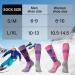 COOVAN Ski Socks 2 Pack - Warm Winter Thermal Socks for Snowboarding - Knee High Compression - Small-Medium - 1 Pink + 1 Purple - Buy Online on GoSupps.com