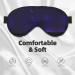 Purple Starry Sky Print Unisex Sleeping Eye Mask - Soft Comfortable Light-Blocking for Restful Sleep - Buy Online on GoSupps.com