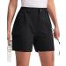 G Gradual Women's Hiking Golf Cargo Shorts 5" with 7 Pockets Quick Dry Light Weight Outdoor Summer Shorts for Women Black Large