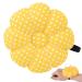 Rolybag Pin Cushions Wrist Pins Cushions with Elastic Strap Pumpkin Needle for Sewing Cushion Pincushions for Needlework or DIY Crafts(Yellow)