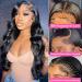 180 Density 16 Inch Body Wave Full Lace Frontal Wig | Brazilian Virgin Human Hair | HD Transparent | Pre Plucked with Baby Hair | Natural Color | for Black Women - Buy Online on GoSupps.com