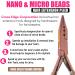 Pro Hair Extension Tools Mini 3 Holes Silicone Micro Beads & Nano Rings Hair Extensions Opener & Remover Pliers Hair Tinsel Feathers Fitting Plier Micro Bead Crimping Plier (Rose Gold Titanium Coated) - Buy Online on GoSupps.com