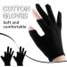 Buy Lilbitty Cotton Gloves - 3 Pairs Moisturizing Gloves for Dry Hands | Overnight Moisture Therapy | Black - Buy Online on GoSupps.com