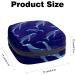 Shop Stylish Menstruation Pad Bag with Zipper | Whale Marine Pattern | Women's Napkin & Tampon Collection Bags - Buy Online on GoSupps.com
