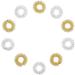 Newgen Medicals Massagering - 10 Acupressure Finger Massage Rings in Gold & Silver | Ideal Gift for Women - Buy Online on GoSupps.com