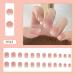 Oval Short French Press-On Nails | Mrcuvaryas Pink Gradient Soft Gel Nail Tips Full Cover - Buy Online on GoSupps.com