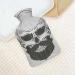 Bearded Skull Hot Water Bottle with Plush Cover | Ideal Hand Warmer for Adults & Children | 26.5x15.3cm - Buy Online on GoSupps.com