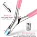 Cuticle Nipper Stainless Steel Cuticle Trimmer Professional with Non-Slip Silicone Handle Spring Action Cuticle Clipper Extremely Sharp Cuticle Remover Tool for Nail Care(Pink) - Buy Online on GoSupps.com