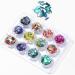 CareUrButi 24 Boxes Nail Art Chip Glitter Shell Chip Nail Foil Paillette Nail Irregular Slices Nail Sequins Flakes Sparkle Glitter for Nail Art Design Decoration (24 Colors) One Size One Size Color 1 - Buy Online on GoSupps.com
