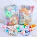 IVARYSS Bow Scrunchies for Little Girls - 12 Pcs Tie Dye Velvet Rabbit Bunny Ear Small Scrunchy | Cute Rainbow Ponytail Holder for Kids | Soft Bowknot Elastic Hair Bands - Buy Online on GoSupps.com