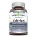 Amazing Formulas Selenium * 50mcg Natural Selenium Yeast * 180 Tablets (Non-GMO) Per Bottle  * Promotes Cell Health Immune Function Cardiovascular Health and Healthy Thyroid Function and