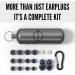 High Fidelity Ear Plugs for Sleeping & Concerts - Noise Reduction up to 30dB - Reusable Foam & Silicone Tips - Perfect for Airplanes Study & Work - 7 Sets Included - Buy Online on GoSupps.com