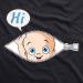 Maternity Funny Shirt Short Sleeve Pregnancy Tee Top Black M | Side Ruched for Comfort | Shop Now - Buy Online on GoSupps.com
