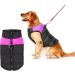 Shinmax Winter Dog Coat | Warm Jacket for Small & Medium Dogs | Padded Vest with Breast Protection | Pink - Buy Online on GoSupps.com