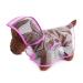 Petcute Hunders coat waterproof pet rain coat with hood transparent PVC breathable dog raincoat with button closure suitable for medium and large dogs 3xl pink