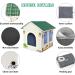 PETIGEEK Heated Cat House - Indoor/Outdoor Weatherproof Shelter with Heated Pad - Safe Feral Cat Shelter, Easy Assembly - Buy Online on GoSupps.com
