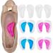 6 Pairs Gel Arch Support Pads Plantar Fasciitis Shoe Insoles  Adhesive High Arch Pad Flat Feet Inserts Cushions for Relieve Pressure and Foot Pain  One Size for Women and Men